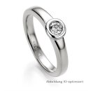 Verlobungsring Weißgold Solitär Diamant Glanz