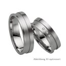 Eheringe Platin mit Brillant