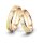 Eheringe tricolor Gelbgold/Weißgold/Rotgold mit Brillant