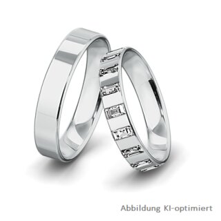 Eheringe Platin mit Brillant