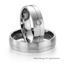 Eheringe Weißgold mit Brillant