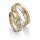 Eheringe mehrfarbig Gelbgold/Weißgold mit Brillant