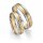 Eheringe mehrfarbig Gelbgold/Weißgold mit Brillant