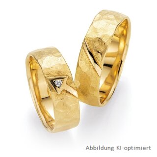 Eheringe Gelbgold mit Brillant