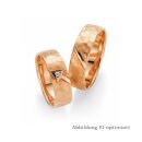 Eheringe Rotgold mit Brillant