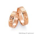 Eheringe Rotgold mit Brillant