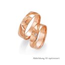 Eheringe Rotgold mit Brillant