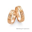 Eheringe Rotgold mit Brillant