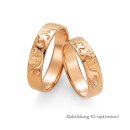 Eheringe Rotgold mit Brillant