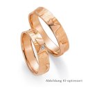 Eheringe Rotgold mit Brillant