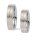 Eheringe Stahl mit Rotgold und Brillant