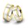 Eheringe bicolor Weißgold/Gelbgold mit Brillant