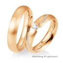 Eheringe Rotgold mit Brillant