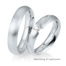 Eheringe Platin mit Brillant