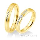 Eheringe Gelbgold mit Brillant