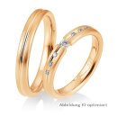 Eheringe Rotgold mit Brillant