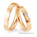 Eheringe Rotgold mit Brillant
