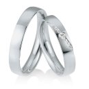 Eheringe Palladium mit Brillant