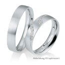 Eheringe Palladium mit Brillant