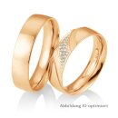 Eheringe Rotgold mit Brillant