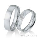 Eheringe Palladium mit Brillant
