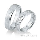 Eheringe Platin mit Brillant