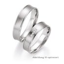 Eheringe Weißgold mit Brillant
