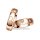 Eheringe einfarbig Rotgold mit Brillant