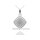 Silverglam - Kissenförmiger Anhänger mit Zirkonia, 925 Silber