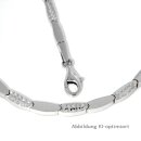 Collier mit Brillantschliff, 925 Sterling Silber 5mm 45cm