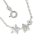 Collier mit Sternen, Silber, Zirkonia, 42+3cm