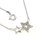 Collier mit Sternen, Silber, Zirkonia, 42+3cm