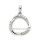 SILVERGLAM Kettenanhänger Ringform mit Zirkonia, 925 Sterling Silber