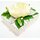 Ringschachtel, Ringbox mit 1 weißen Rose  für Trauringe