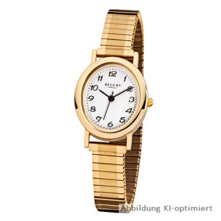 Regent Damenuhr goldfarben Zugband - F-267