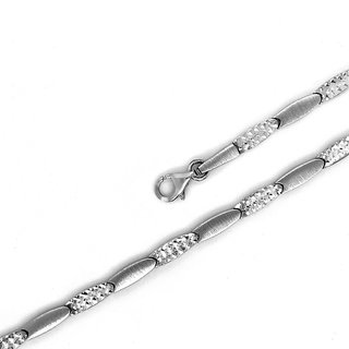 Armband, 925 Silber, Brillantschliff, matt/glänzend 5mm 19 cm