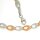 Collier, 925 Silber, bicolor, rosé/weiß, matt/glänzend, 45 cm