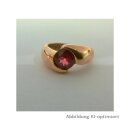 Damenring mit behandeltem Topas, 375 Roségold,...