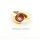 Damenring mit behandeltem Topas, 375 Roségold, Ringweite 50
