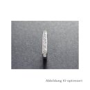 dj - Ring mit Zirkonia hochwertig rhodiniert