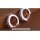 dj - Kleine Creolen silberfarben mit Zirkonia 1,3cm Durchmesser