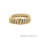 Armband Doppelpanzer echt Gold 585 halbmassiv Länge...