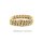 Armband Doppelpanzer echt Gold 585 halbmassiv Länge 19cm
