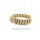 Armband Doppelpanzer echt Gold 585 halbmassiv Länge 19cm