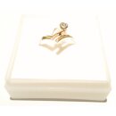 Brillantring 750 Gold 18kt., 1x Brillant 0,03ct. W/Si,...
