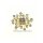 Anhänger f.Kette Blume 585 Gold 14kt mit Tansanit