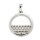 SILVERGLAM Anhänger f.Kette mit Zirkonia 925 Silber poliert rhodiniert