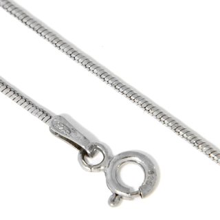 Schlangenkette diamantiert Silber 925 rhodiniert Länge 42cm