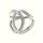 SILVERGLAM Ring mit Zirkonia Silber 925 poliert rhodiniert