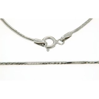 Schlangenkette mit Brillantschliff aus Silber 925 poliert rhodiniert